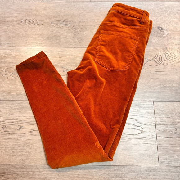 Soft Surroundings Pants - Soft Surroundings Corduroy Pants Mid Rise Stretchy Burnt Orange Size‎ 2 or 26